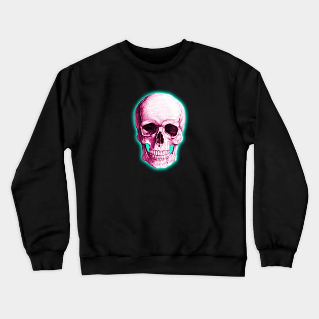 Fluorescent Skull Crewneck Sweatshirt by SoCalErich